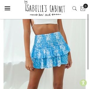Isabelle’s Cabinet blue mini skirt